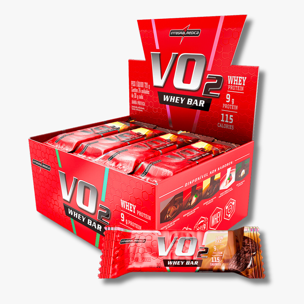 VO2 Whey Bar Integralmédica Cookies - 12un