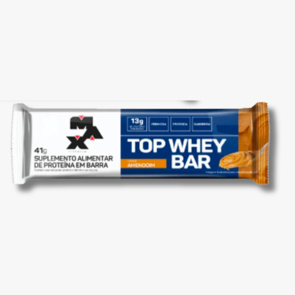 Top Whey Bar 41g - Max Titanium Amendoim