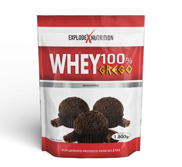 EXPLODE WHEY 100% GREGO BRIGADEIRO 1800G REFIL